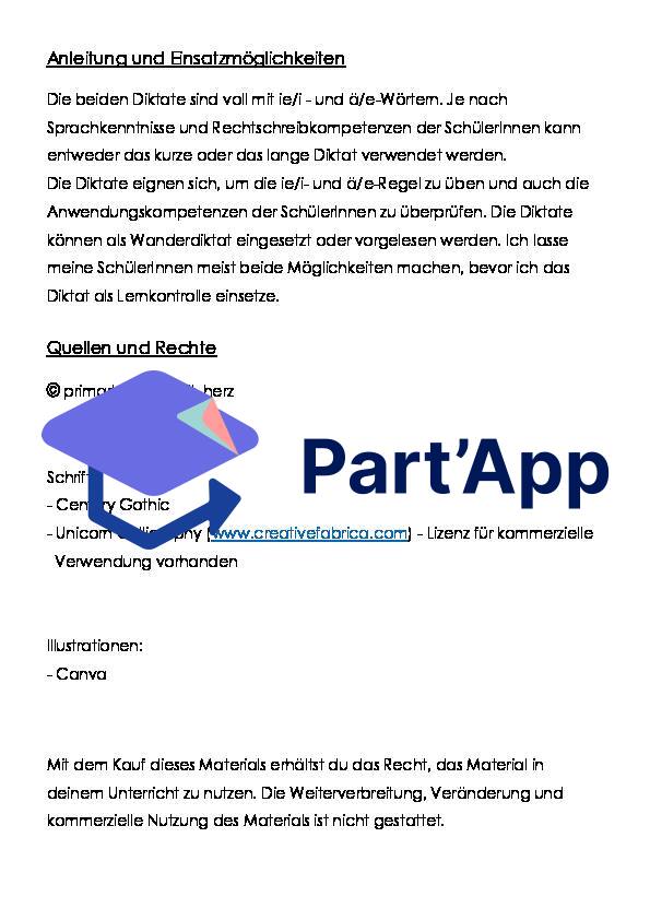 Diktate i/ie+ ä/e-Regel_4
