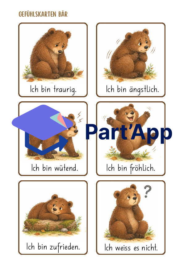 Gefühlskarten zum Thema Bär_6
