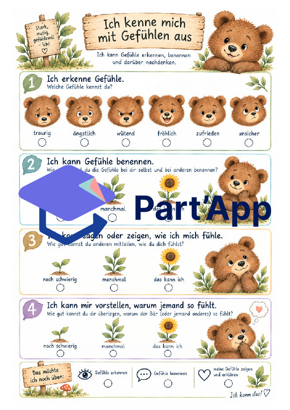 Gefühlskarten zum Thema Bär_9