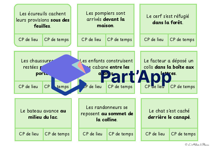 Cartes à pinces : Valeurs du complément de phrases (temps et lieu) - bords rectangulaires_5