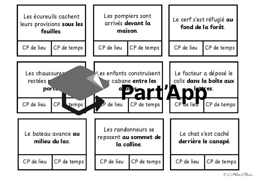 Cartes à pinces : Valeurs du complément de phrases (temps et lieu) - bords rectangulaires_7