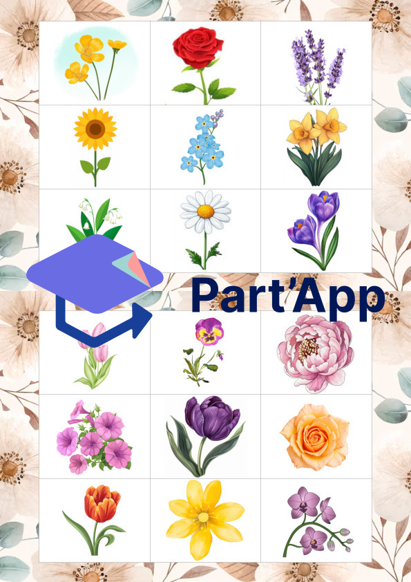 Loto des fleurs / printemps // Blumenlotterie / Frühling_2