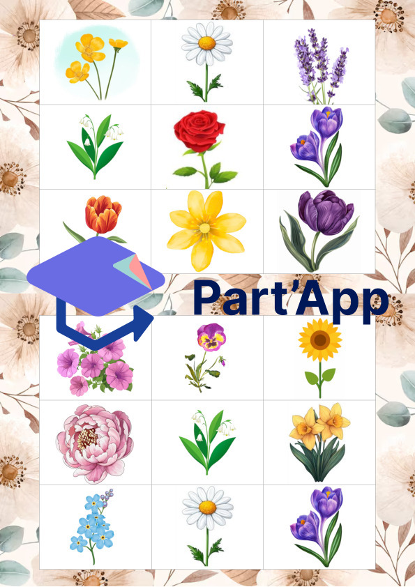 Loto des fleurs / printemps // Blumenlotterie / Frühling_3