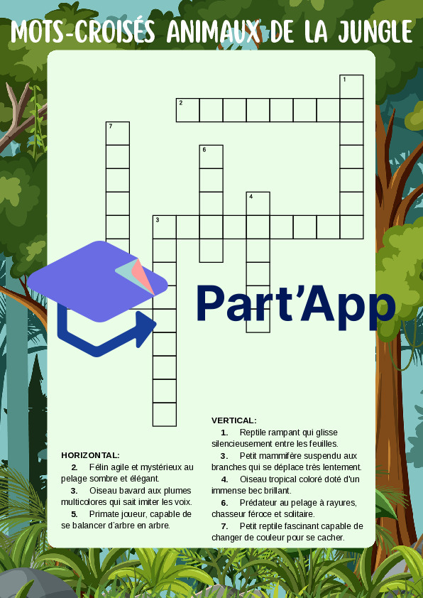 Mots-Croisés des Animaux : 6 Environnements – Lecture & Orthographe (3-4H)_2