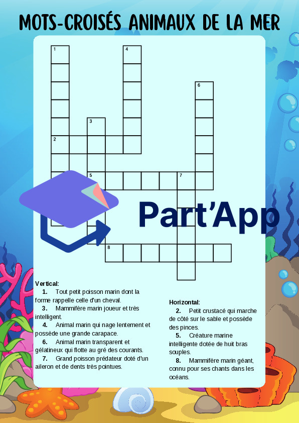 Mots-Croisés des Animaux : 6 Environnements – Lecture & Orthographe (3-4H)_4