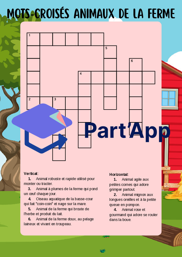 Mots-Croisés des Animaux : 6 Environnements – Lecture & Orthographe (3-4H)_7