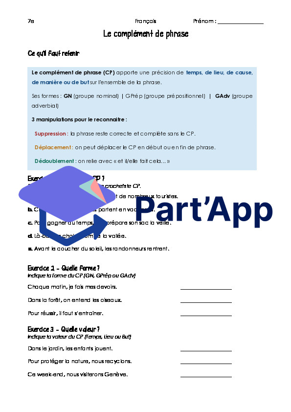 Module 7 - Le complément de phrase_2