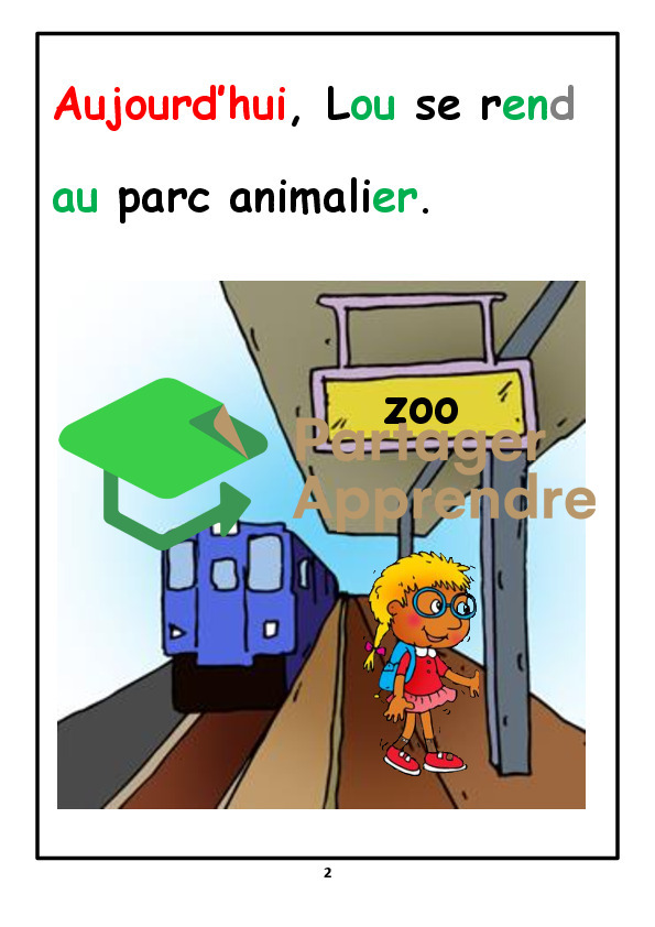 Français 3H - Livre "Lou va au parc animalier"_6