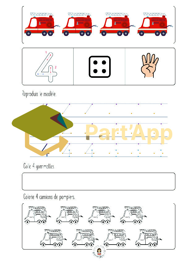 🧮 Mon livre à compter – Les véhicules (1 à 9) 🚙 🚗 🚕_6