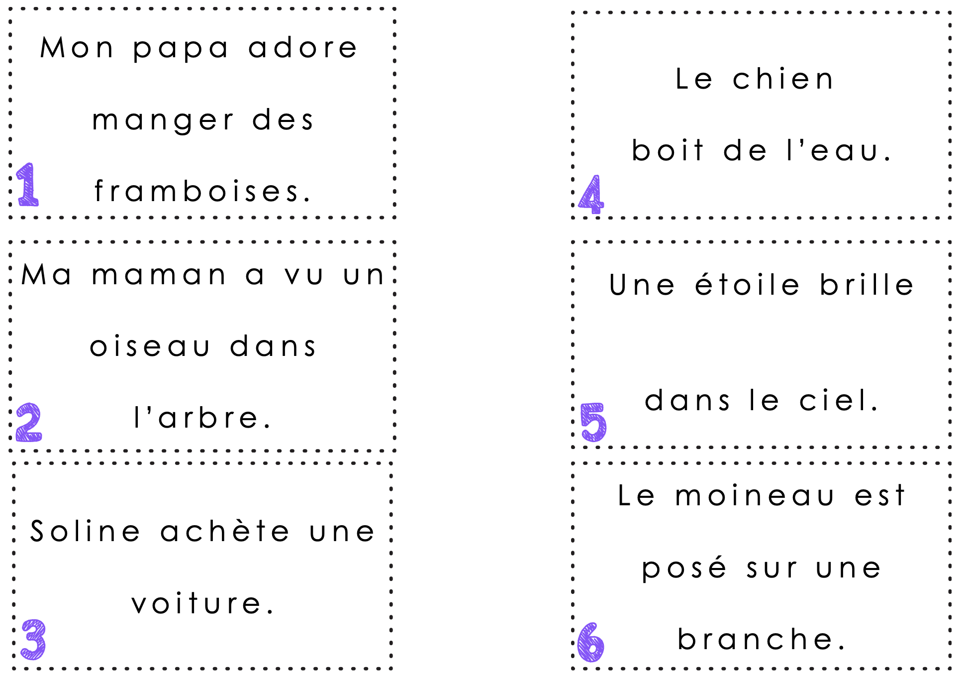 12 étiquettes de lecture son /wa/ (oi)_2