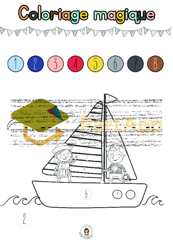 ✨ 10 coloriages magiques – Les véhicules 🚜 🚒 🏍️_8