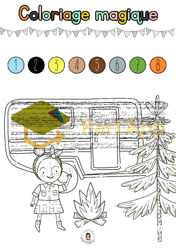 ✨ 10 coloriages magiques – Les véhicules 🚜 🚒 🏍️_9