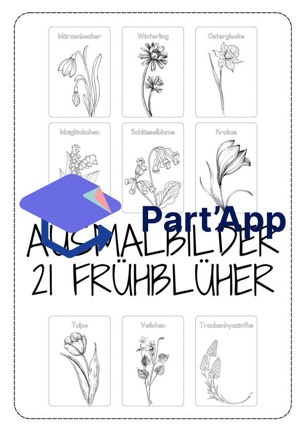 Frühblüher Ausmalbilder_2