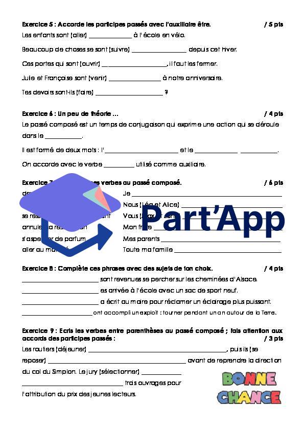 Le Passé Composé_Évaluation_3