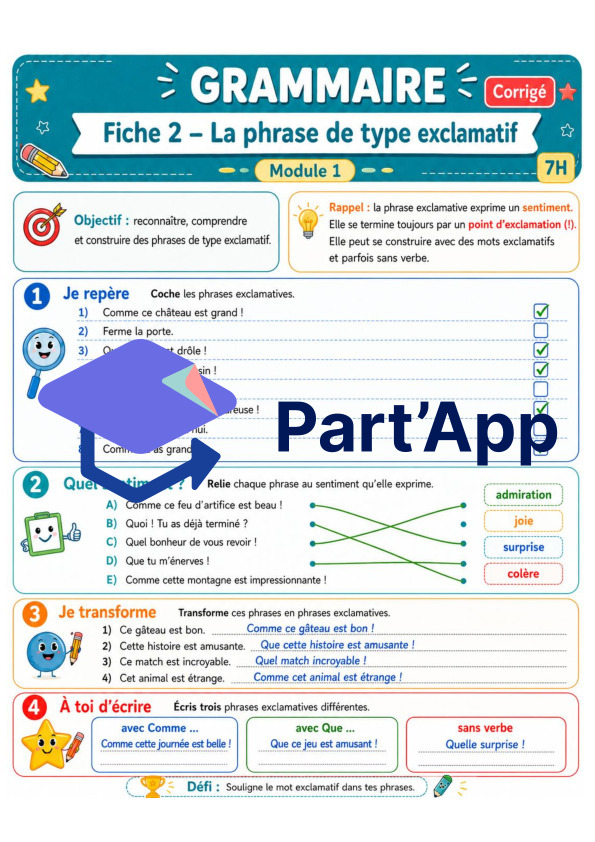 Module 1 - Grammaire Types exclamatif et impératif, Forme négative_7
