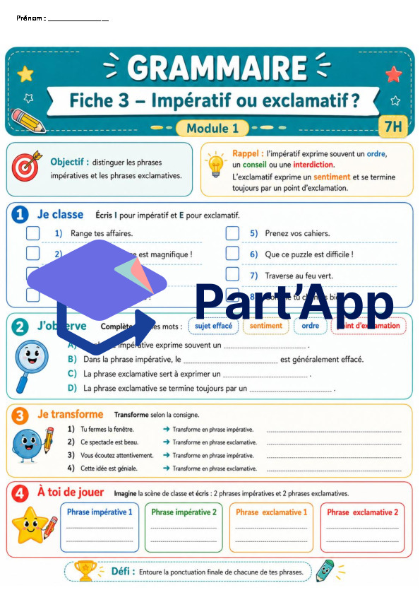 Module 1 - Grammaire Types exclamatif et impératif, Forme négative_8