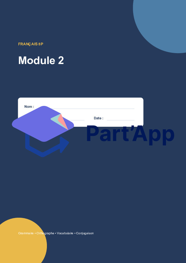 Français 8H / 8P module 2_2