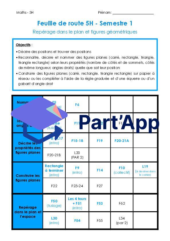 Plan de travail ESPER 5H espace - Semestre 1_2