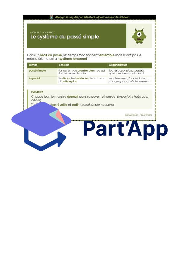 Français - Module 2 - Conjugaison - le système du passé simple_2