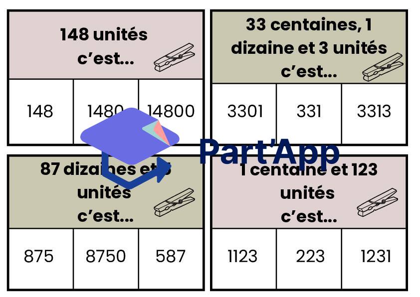 Atelier carte à pince - unité dizaine centaine_5