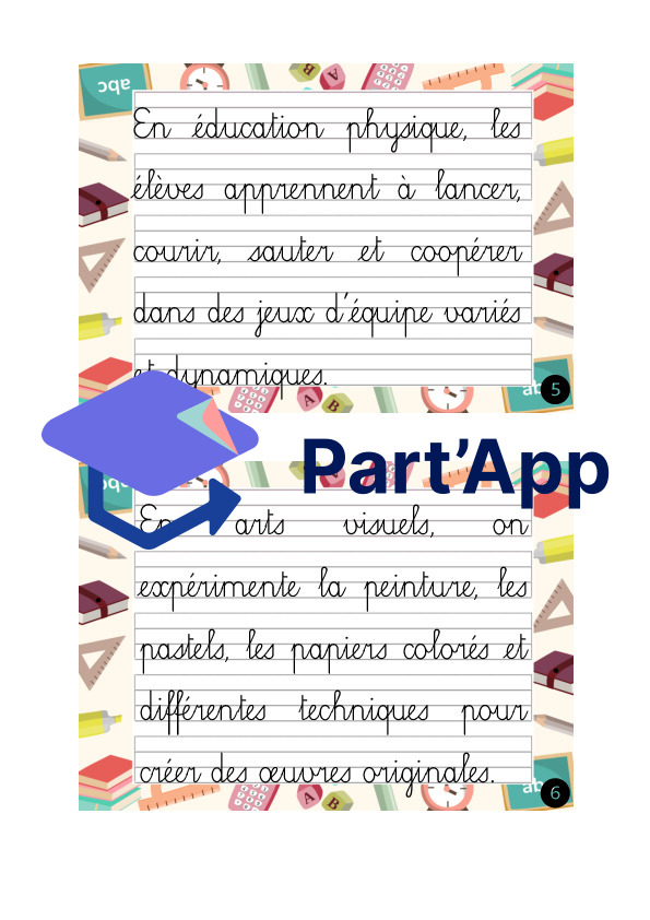 Rallye copie (cursive) sur le thème de l'école_4