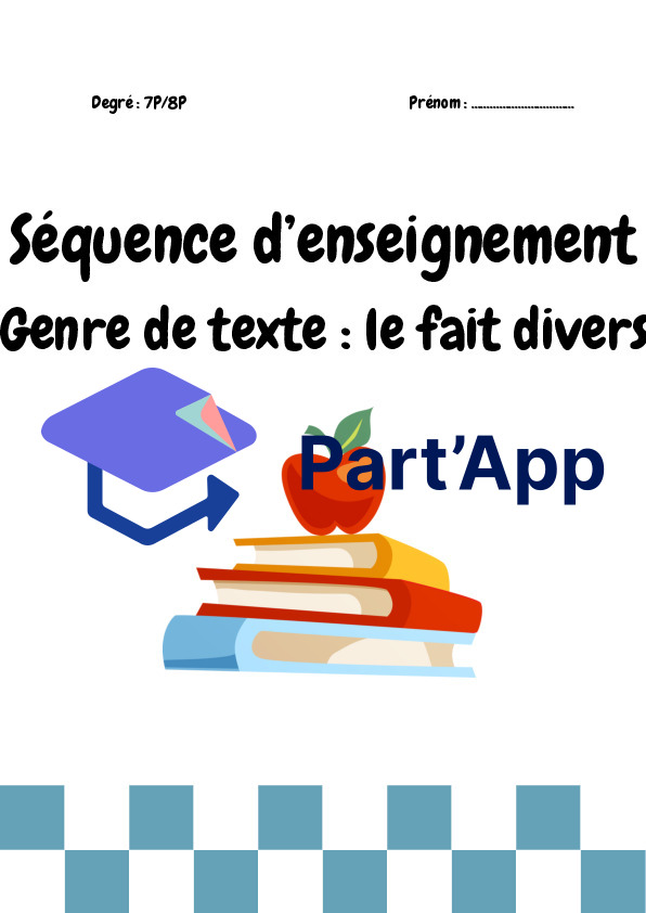 Séquence didactique - le fait divers - 7P/8P_2