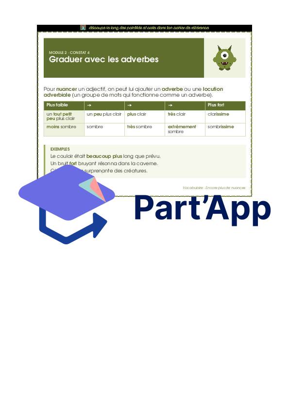 Français - Module 2 - Vocabulaire - Fiche de référence - graduer avec les adverbes_2