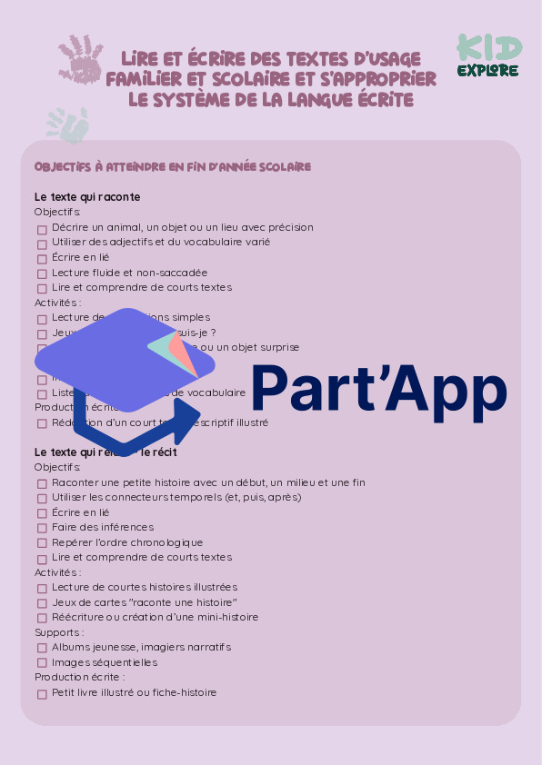 Planification annuelle de français 4H_11