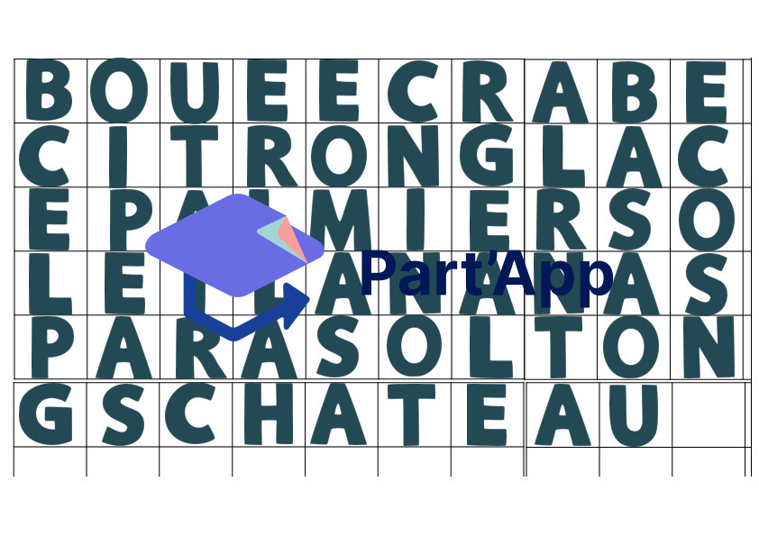 Ateliers 10x mots à reconstituer avec étiquettes lettres_120
