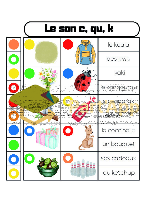 3H : Adapté à Logico - sons x, y, z, w, c/qu/ k_4