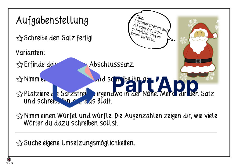 Samichlaussätze - Schreibe die Sätze fertig_4