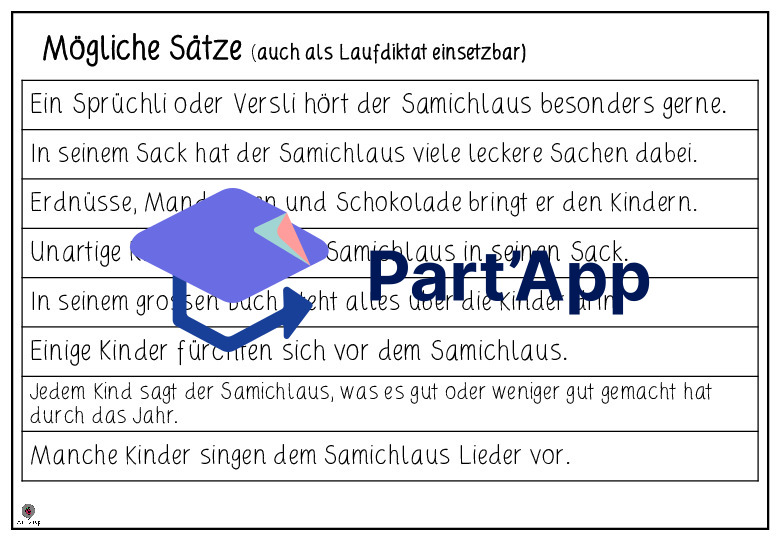 Samichlaussätze - Schreibe die Sätze fertig_11