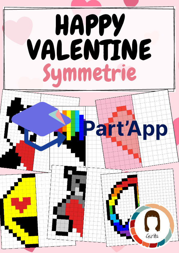 Pixelbilder: Valentinstag - Pixel-Art und Symmetrie_2