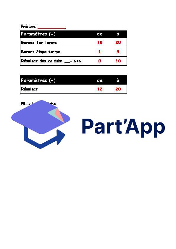 Générateur de 30 additions/soustractions lacunaires personnalisables avec correctif_17