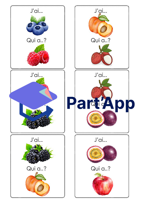 Jeu J'ai... Qui a..? - Fruits_4