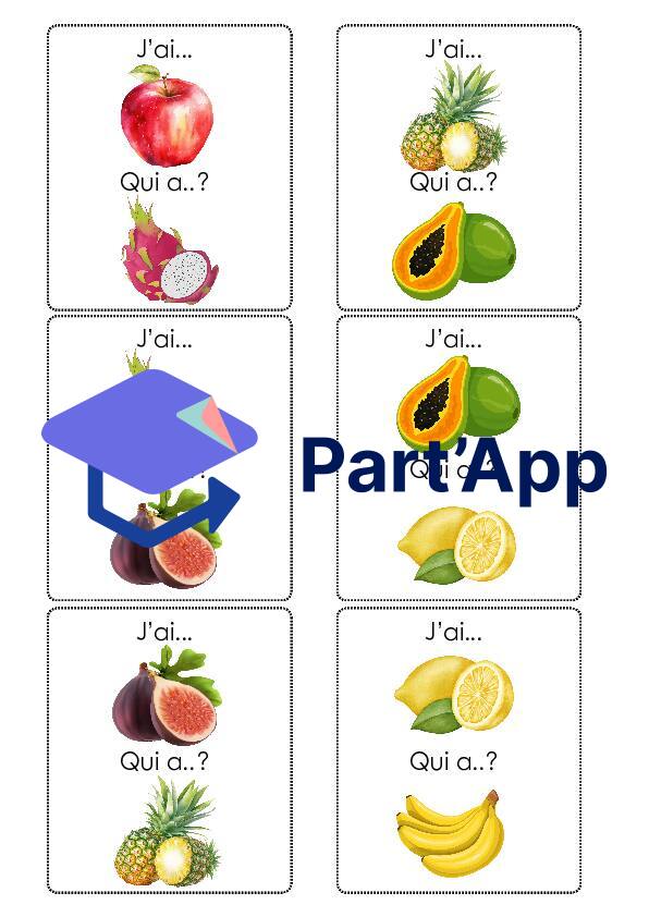 Jeu J'ai... Qui a..? - Fruits_5