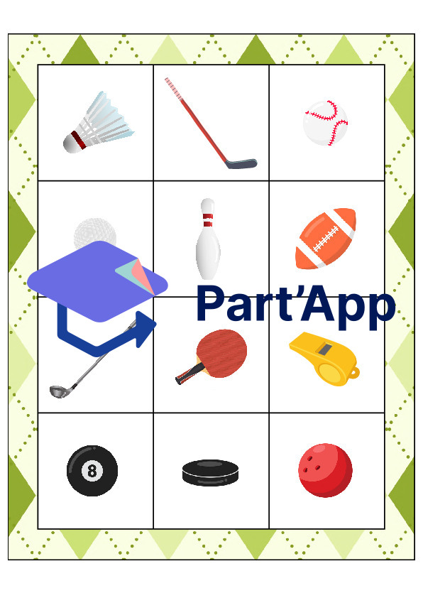 Le bingo des accessoires des sports_37