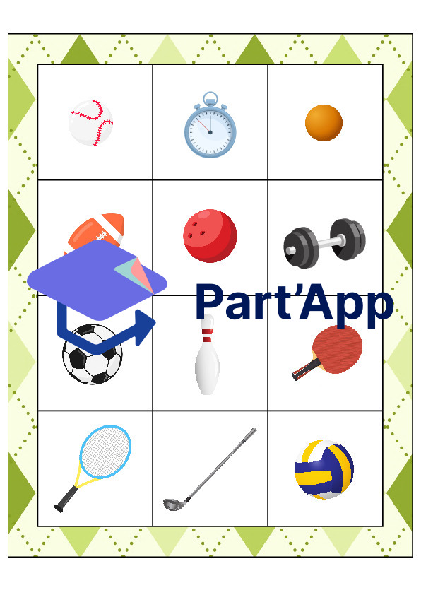 Le bingo des accessoires des sports_38