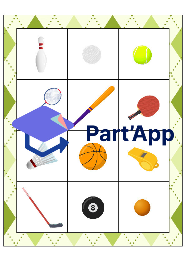 Le bingo des accessoires des sports_41