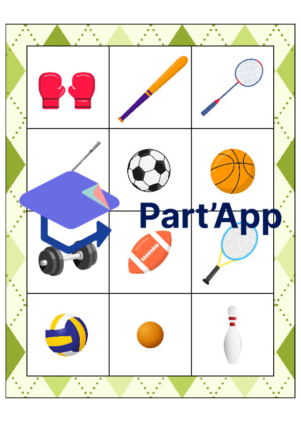 Le bingo des accessoires des sports_42