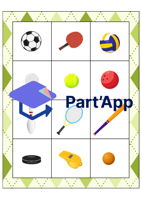 Le bingo des accessoires des sports_43