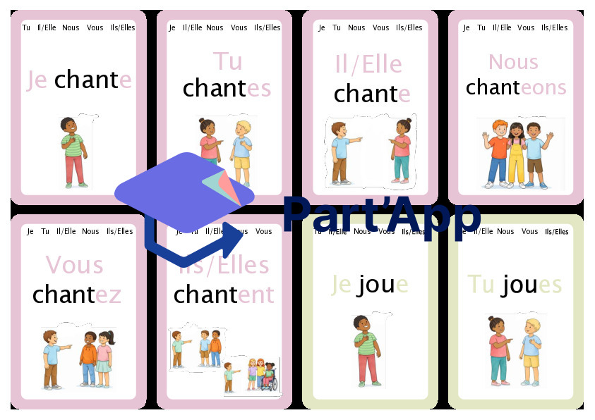 Jeux des 7 familles - verbes en -ER + auxiliaires_8