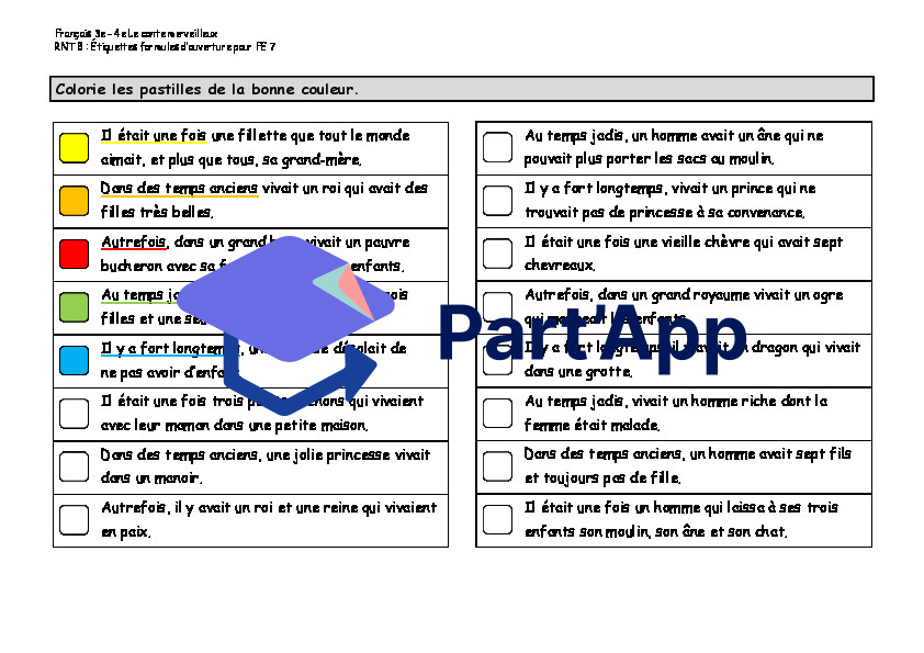 Le conte merveilleux : Étiquettes les formules d’ouverture RNT8 (parcours orange)_2