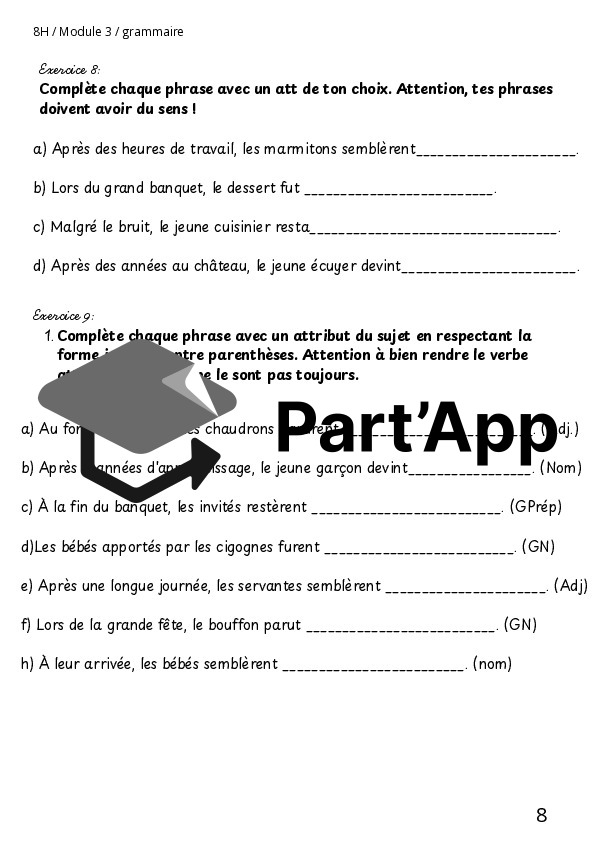 Dossier sur l'attribut du sujet 8P M3_9