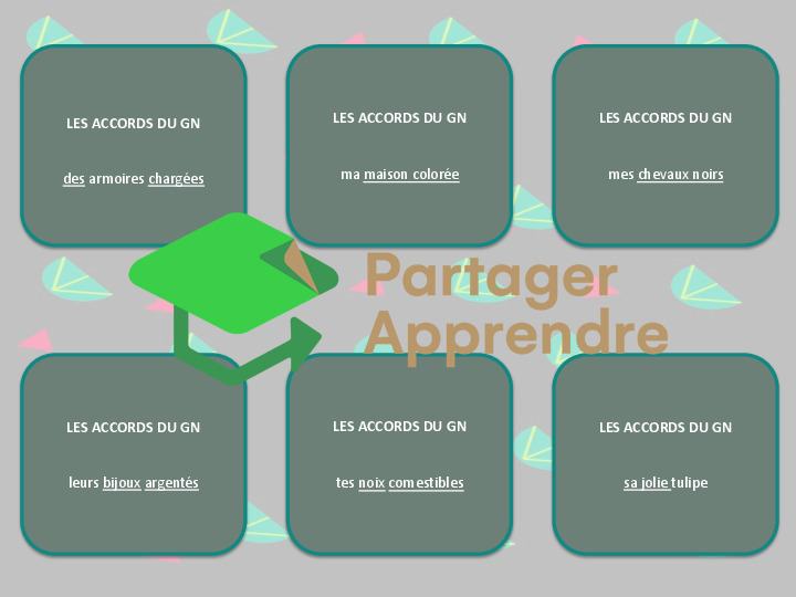 Jeu de structuration (accords GN, verbe, sujet, relation S-V, classes grammaticales,...)_3