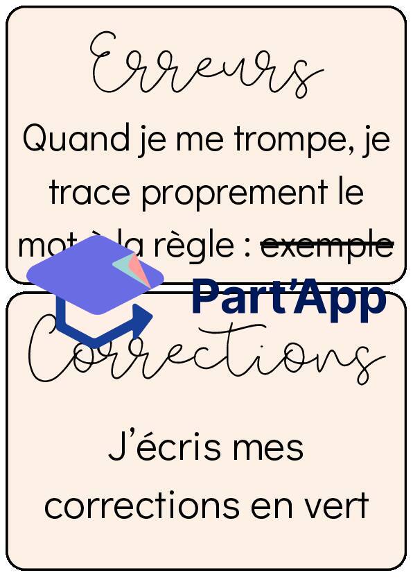 Affichage de classe – Habitudes de travail & Règles d'écriture – Gestion de classe (3H-8H / Cycle 1 & 2)_4