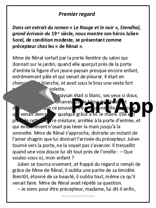Compréhension de lecture - Le Rouge et le noir_2