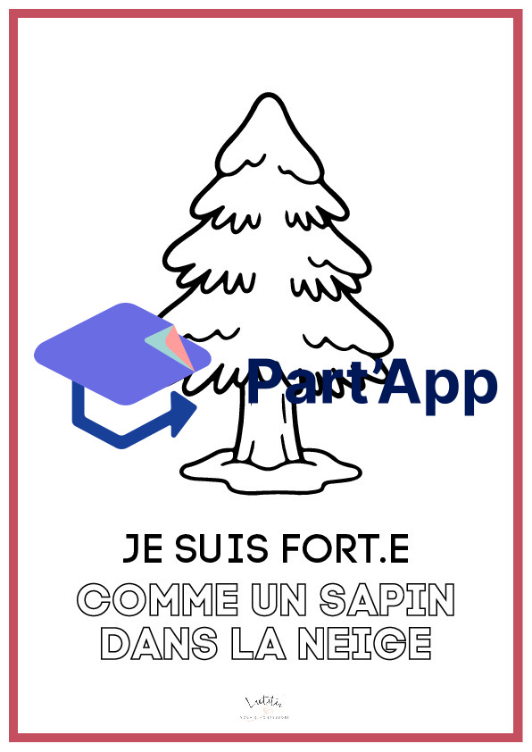 🎄 Colorier Noël – Affirmations positives pour enfants_4