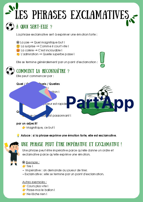 Les types de phrases : fiches de théorie (foot)_3