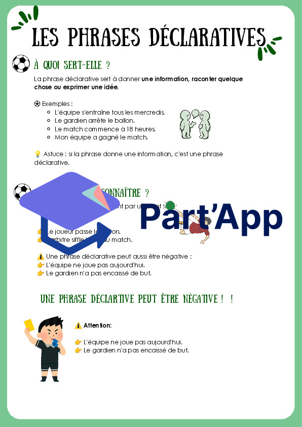 Les types de phrases : fiches de théorie (foot)_4